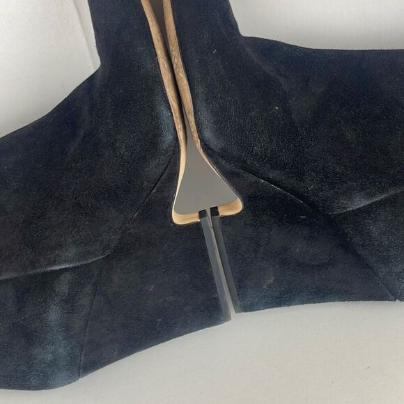 Sam Edelman Wilson Suede Ankle Boots 8.5 Black - Picture 8 of 11